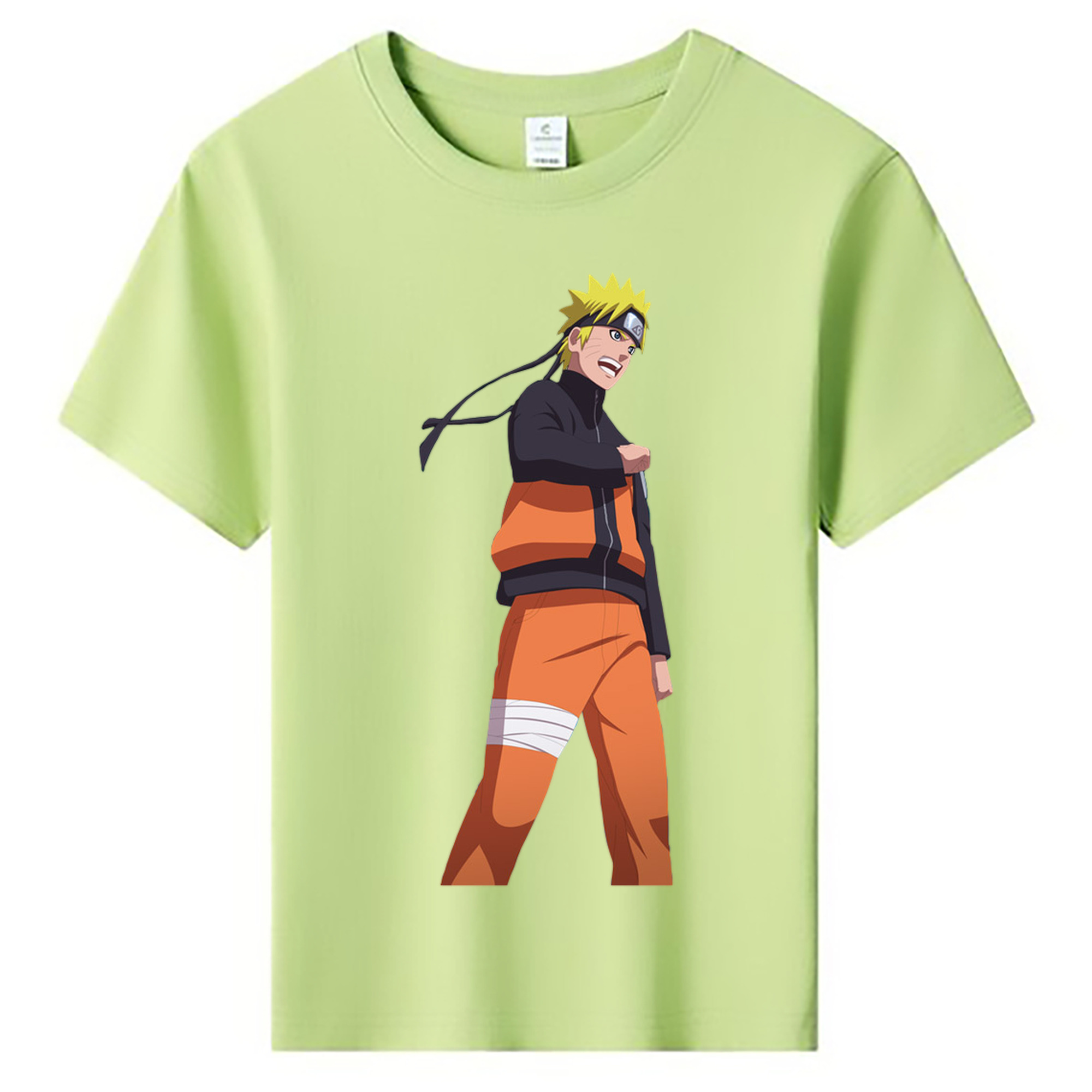 （画像用） NARUTO -ナルト- うずまき ナルト Uzumaki Naruto 綿100％キッズTシャツ（フロントプリント）